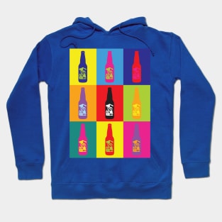 Retro Beer Bottles Pop Art Graphics Hoodie